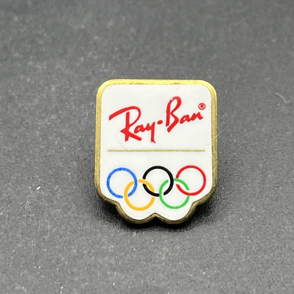 Ray-Ban Sunglasses Olympics Lapel Hat Pin Canadian Olympic Association Vintage